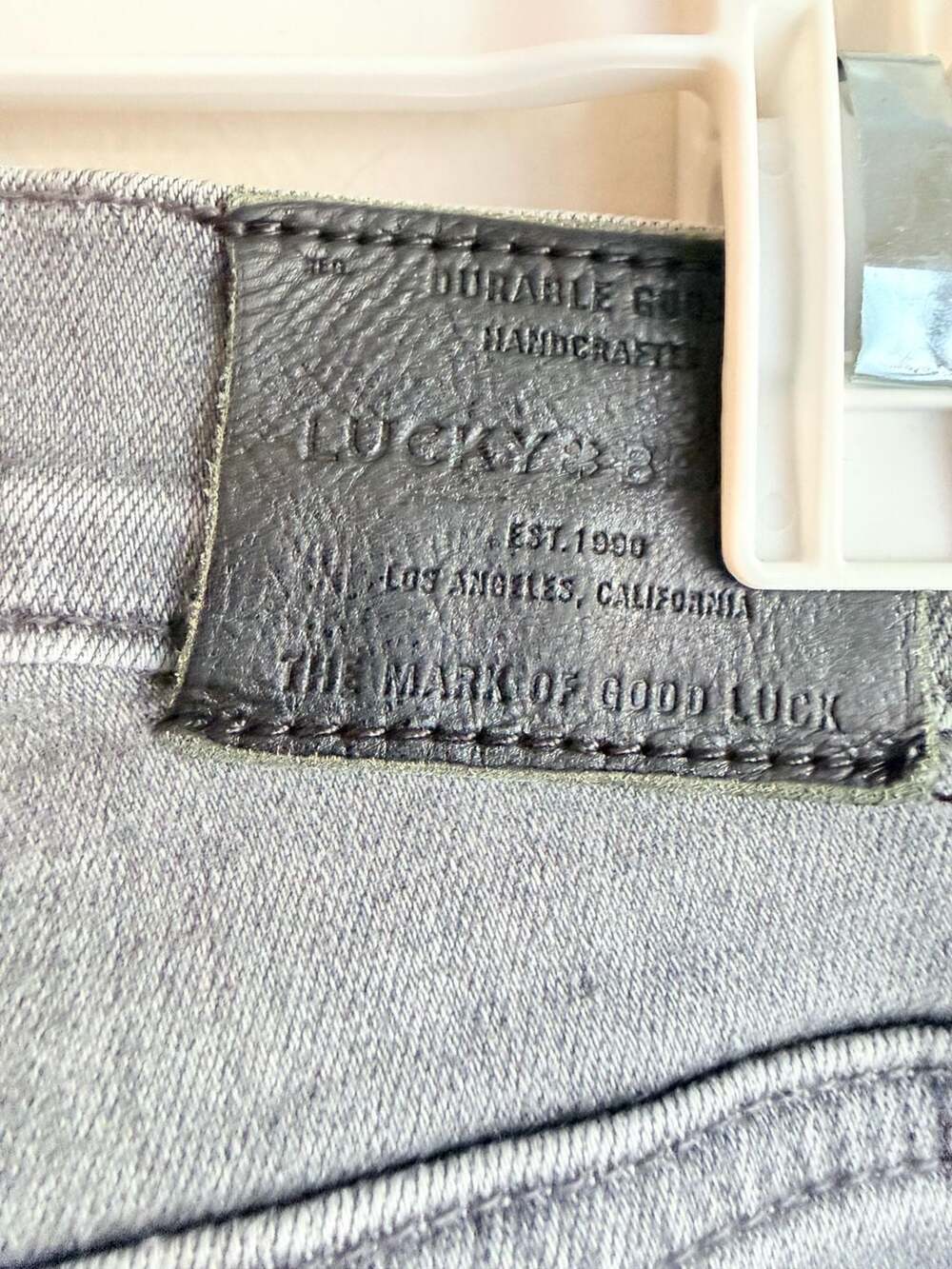 Lucky Brand Brooke Legging Grey Candiani Denim Ankle Jeans Size 0/25 - Picture 3 of 6